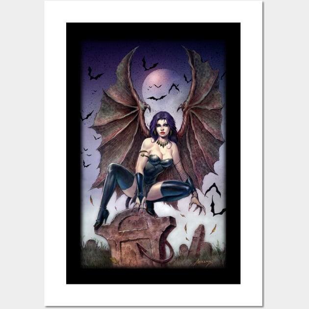 Succubus Demon Wall Art by Paul_Abrams